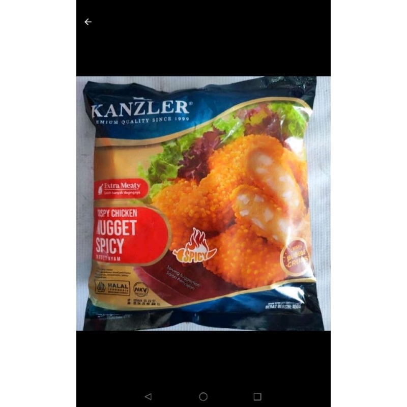 

Kanzler Chicken Nugget Crispy Spicy 450gr