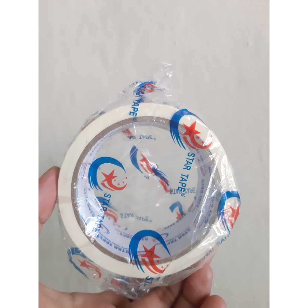 

LAKBAN KERTAS 45 MM X 20 YARD STAR TAPE ORIGINAL