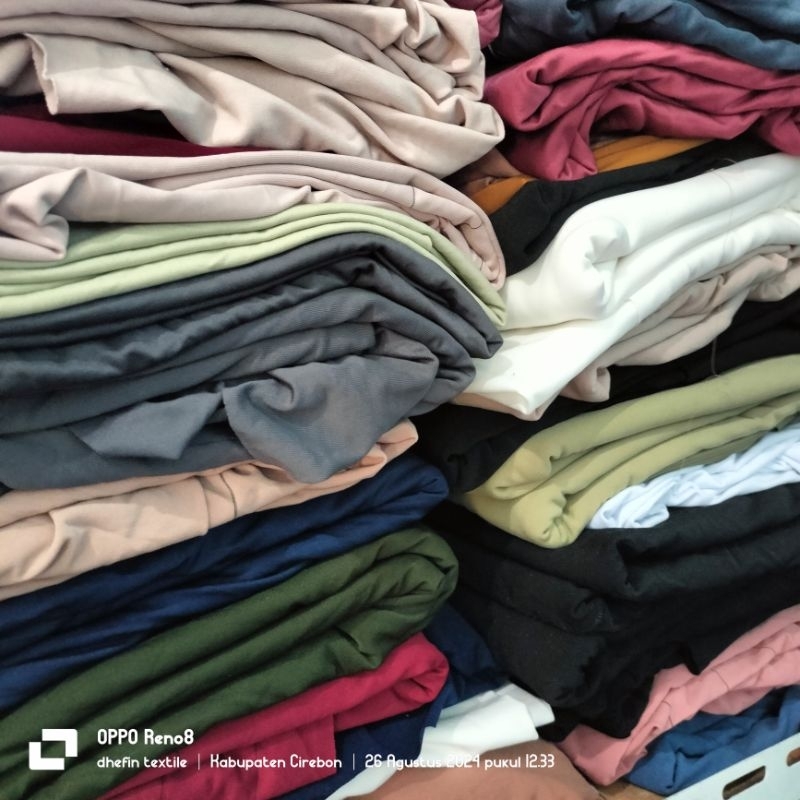 kain kaos spandex Jersey &spandex balon harga 1 kilo kain( kain kiloan termurah )
