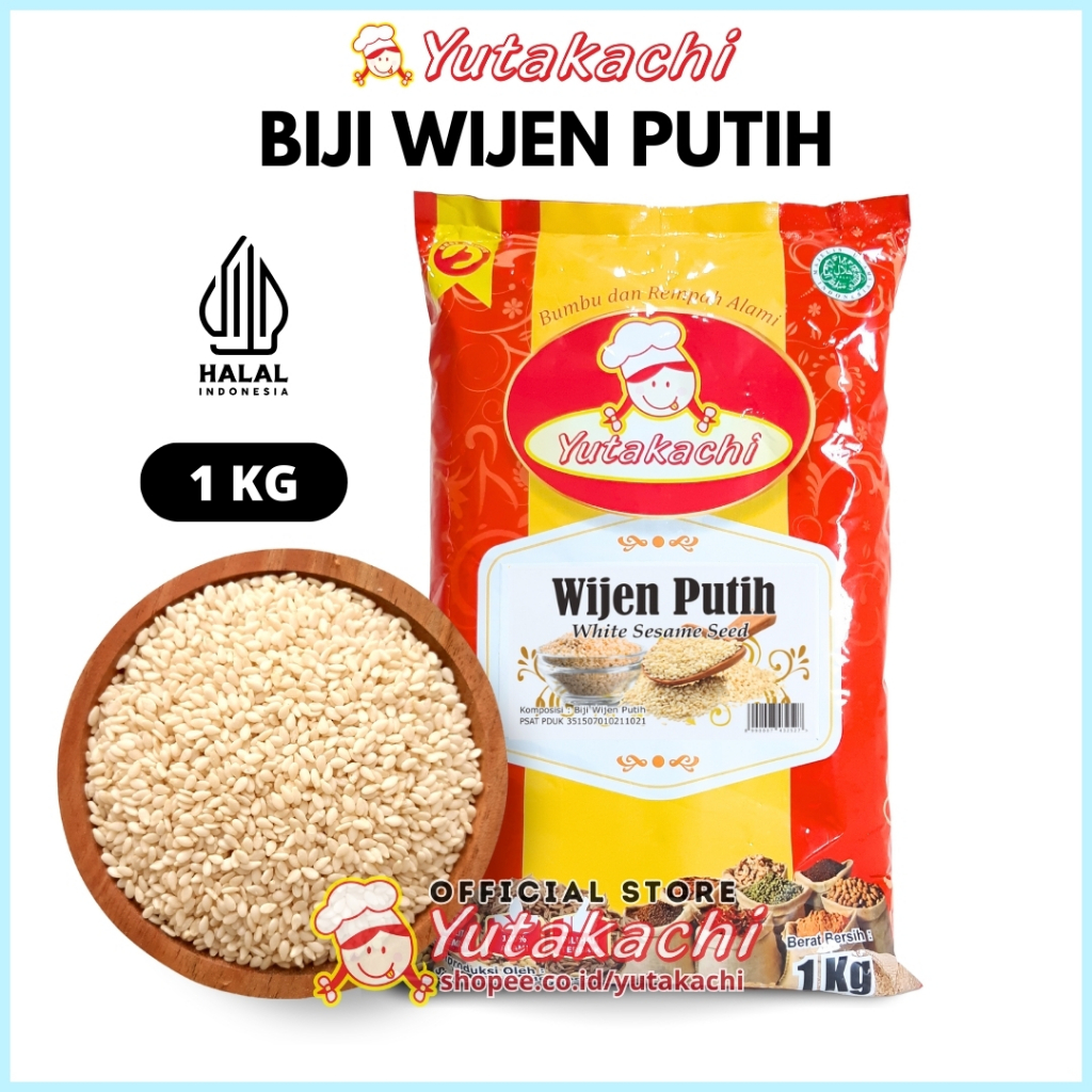 

Wijen Putih Yutakachi 1Kg Yutakachi / Wijen Mentah / Number One / White Sesame Seeds