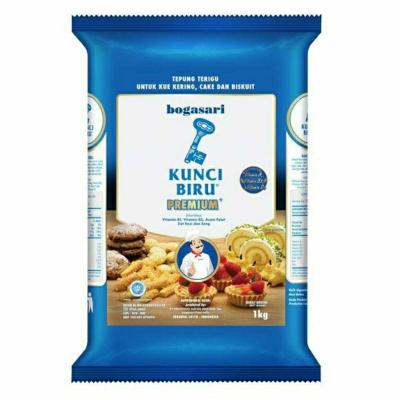 

Tepung terigu protein rendah kemasan 1 kg