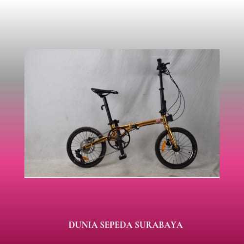 SEPEDA LIPAT 16 SAKONI WORKS ALPHA 10SP HYDRAULIC HOLLOW CRANK KENDA TERBAIK