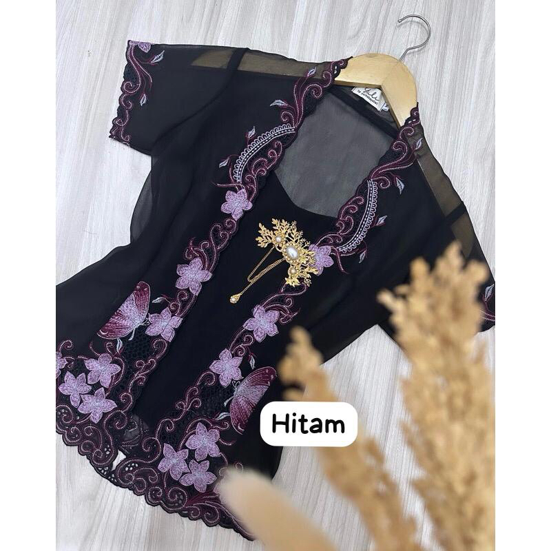 WKB || Kebaya jadi bordir tangan pendek motif butterfly || Kebaya terbaru || kebaya tangan pendek ||