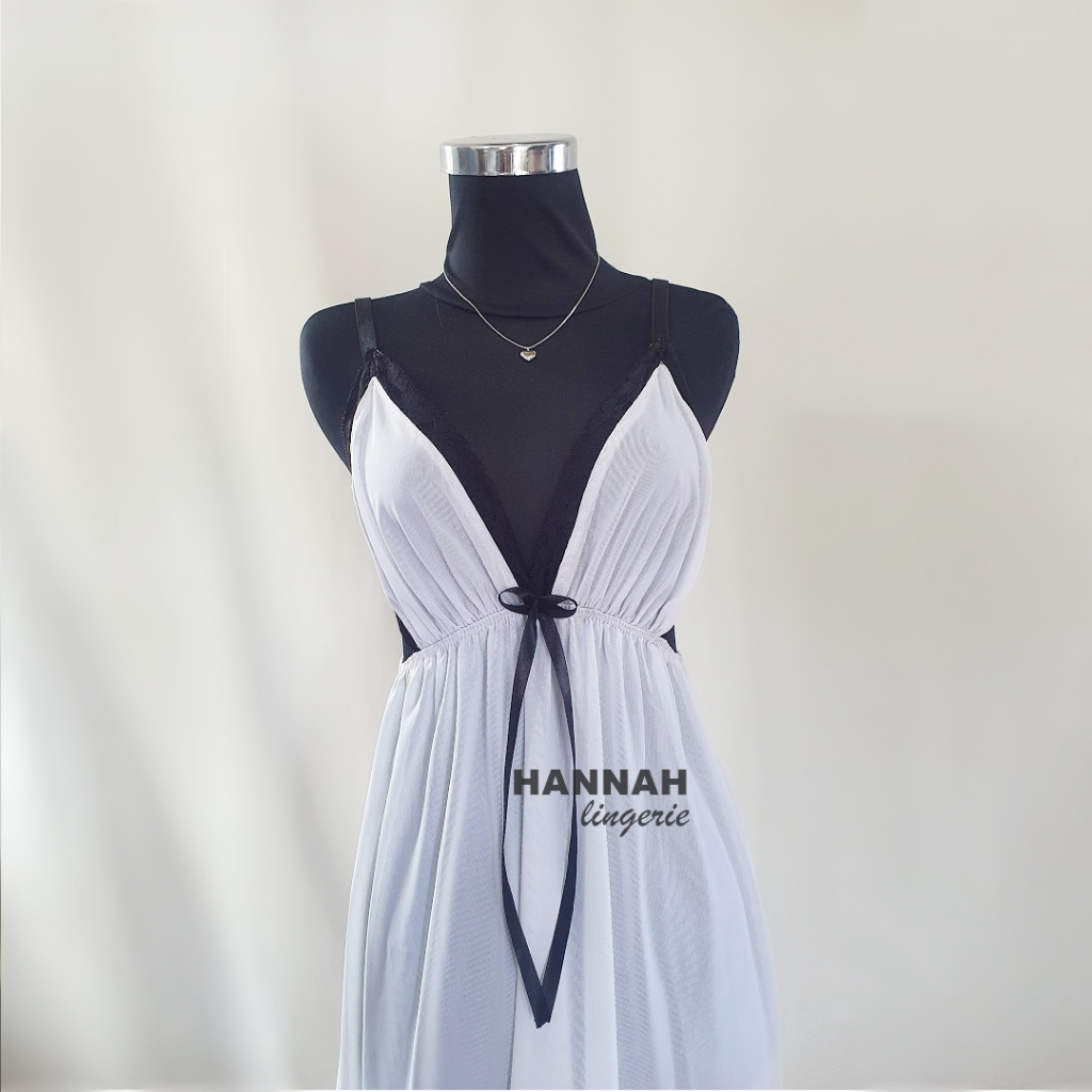 M-6XL THALIA by HannahLingerie Baju Dinas Istri Lingerie Putih Jumbo Bigsize Big Size Kado Ulang Tah