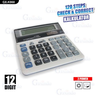 

KALKULATOR KANTOR 12 DIGIT CITIZEN K868 KALKULATOR 2 POWER 12 DIGIT BATERAI