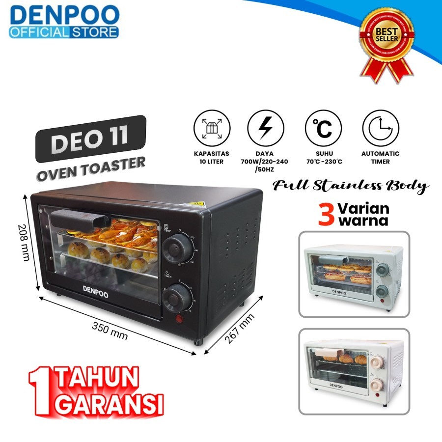DENPOO Oven Toaster DEO 11 Low Watt .