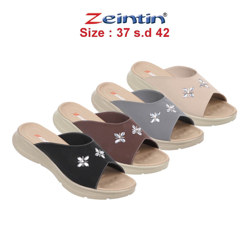 Zeintin - Sandal Wanita Zeintin Kulit Sintetis Sandal Selop Wanita Fashion Wanita RD