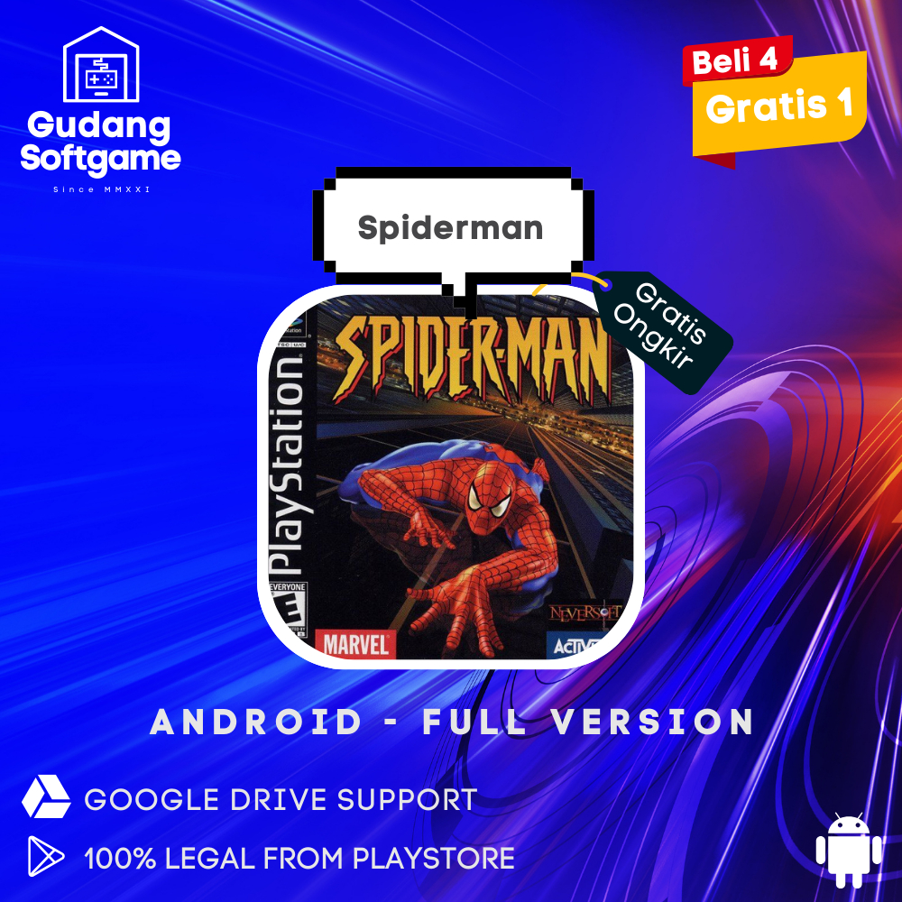 Spiderman - Game PS1 Emulator untuk PC Laptop & Android - Game Ps1 Spider Man