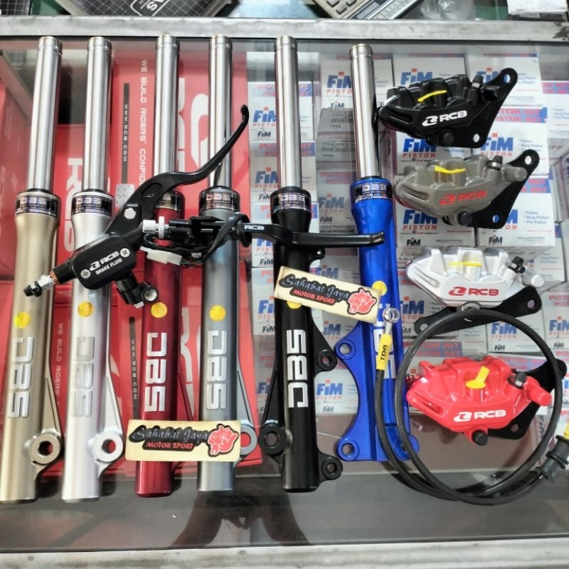 Paket Rem Depan RCB DBS Master Rem RCB Kotak E-3 12,7MM Kaliper Depan RCB E-SERIES Selang Rem Depan 