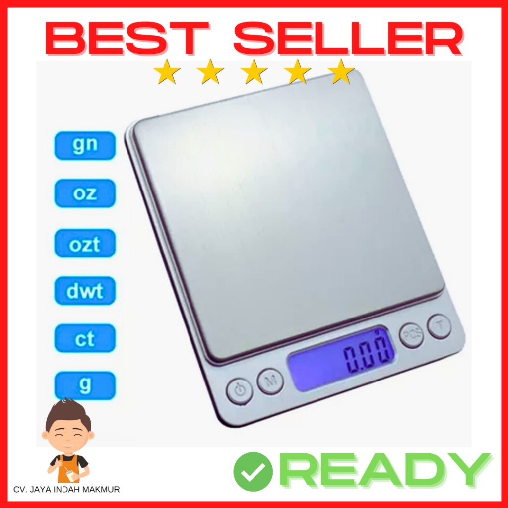 Timbangan Kopi Digital | Timbangan Dapur Home Brewers | Kitchen Scale i2000 | 3kg 0,1gr 500gr 0,01gr
