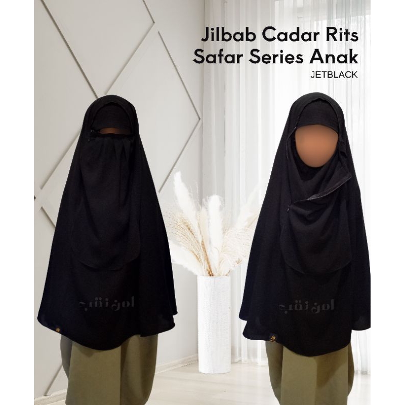 Jilbab Cadar Rits Safar Series Anak