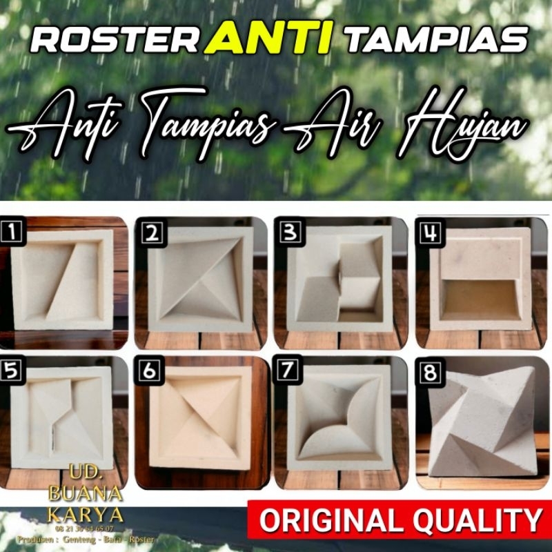 Roster Anti Tampias / Roster Anti Hujan masuk / Roster beton Minimalis