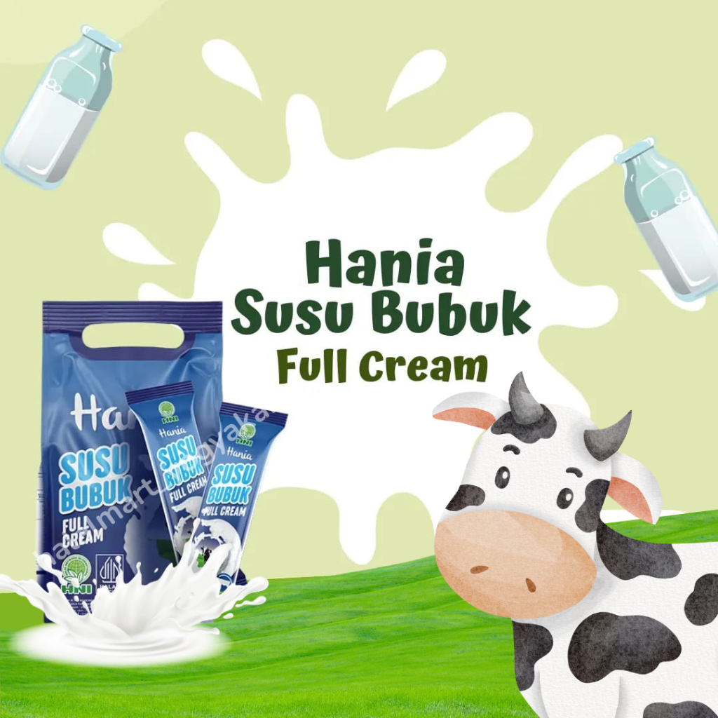 

SUMBER PROTEIN DAN KALSIUM- HANIA SUSU SAPI BUBUK FULL CREAM