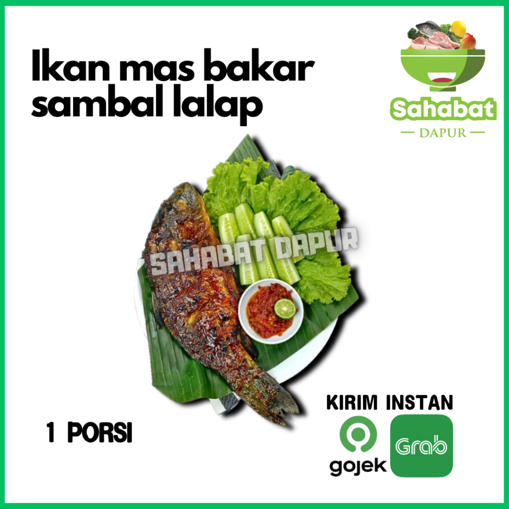 

Ikan Mas Bakar Paket Sambal Lalap - Sahabatdapur