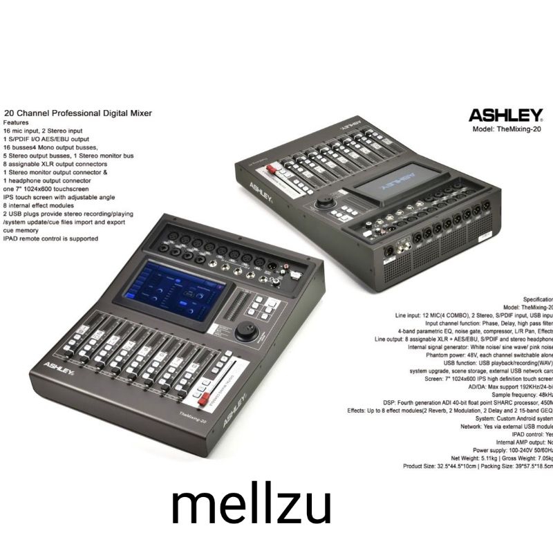 Mixer Digital Ashley The Mixing 20 Original 20 Channel digital Mixer ASHLEY THEMIXING 20
