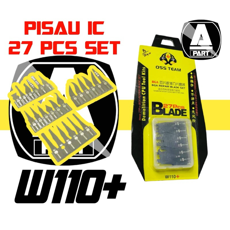 

BLADE 27 PCS PISAU IC W110+ OSS TEAM LENTUR ORIGINAL