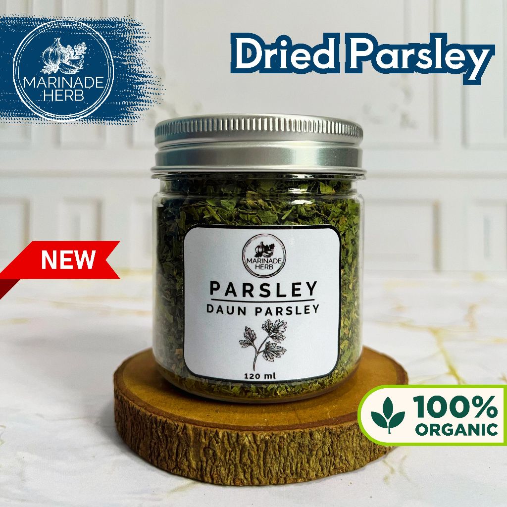 

PARSLEY KERING / DRIED PARSLEY MURNI - BUMBU DAPUR / BUMBU MASAK PREMIUM - MARINADE HERB - 120ML