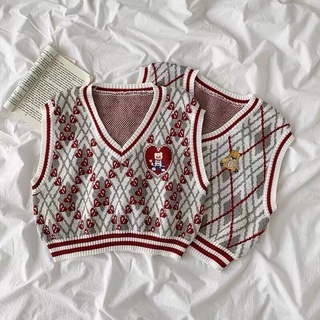 Rompi Rajutan Wanita Tanpa Lengan