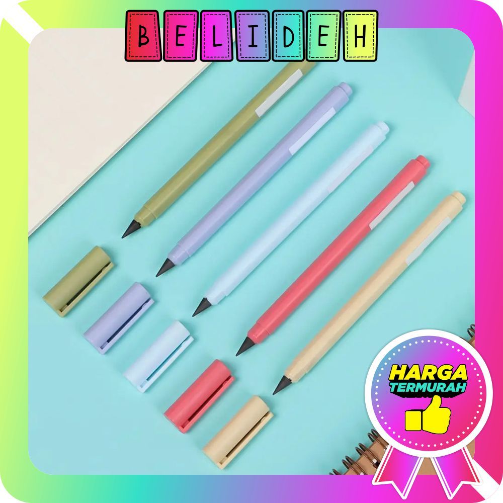 

☛BELIDEH☚ Pensil Eternal Tak Bisa Habis Warna Macaroon / Pensil Abadi Tanpa Batas / Pensil Tanpa Rautan / Graphite Pencil Like Pen Untuk Sketsa Lukis Art S117
