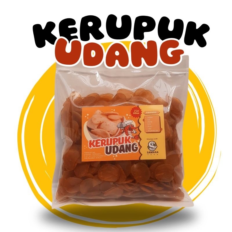 

Kerupuk Udang (kerupuk mentah) | Kerupuk Rasa Udang | Kemasan 250 gram