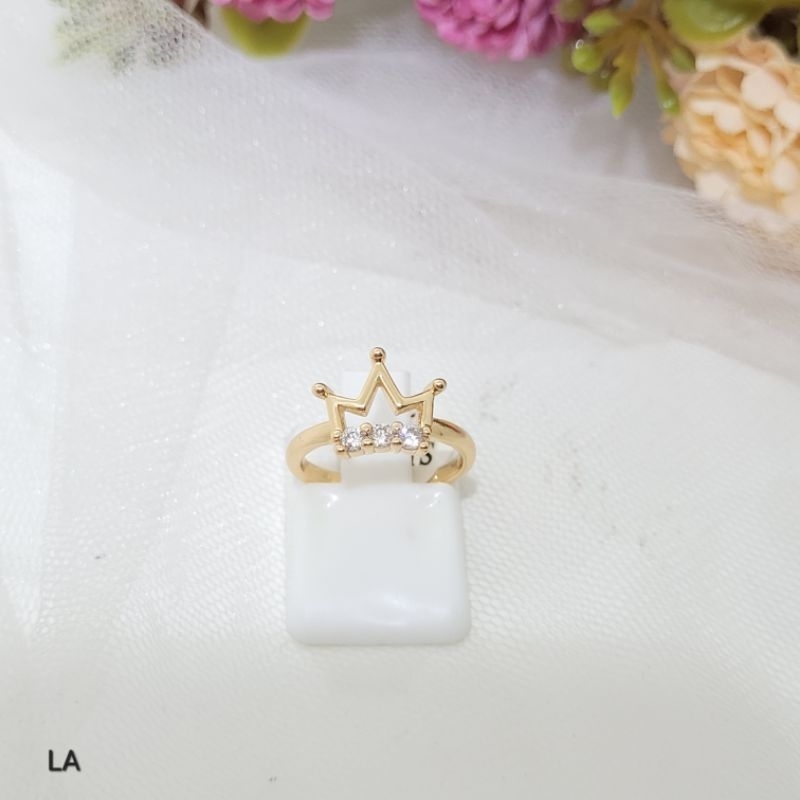 Cincin imitasi xuping aneka model karakter emas xuping aksesoris anak cincin lucu