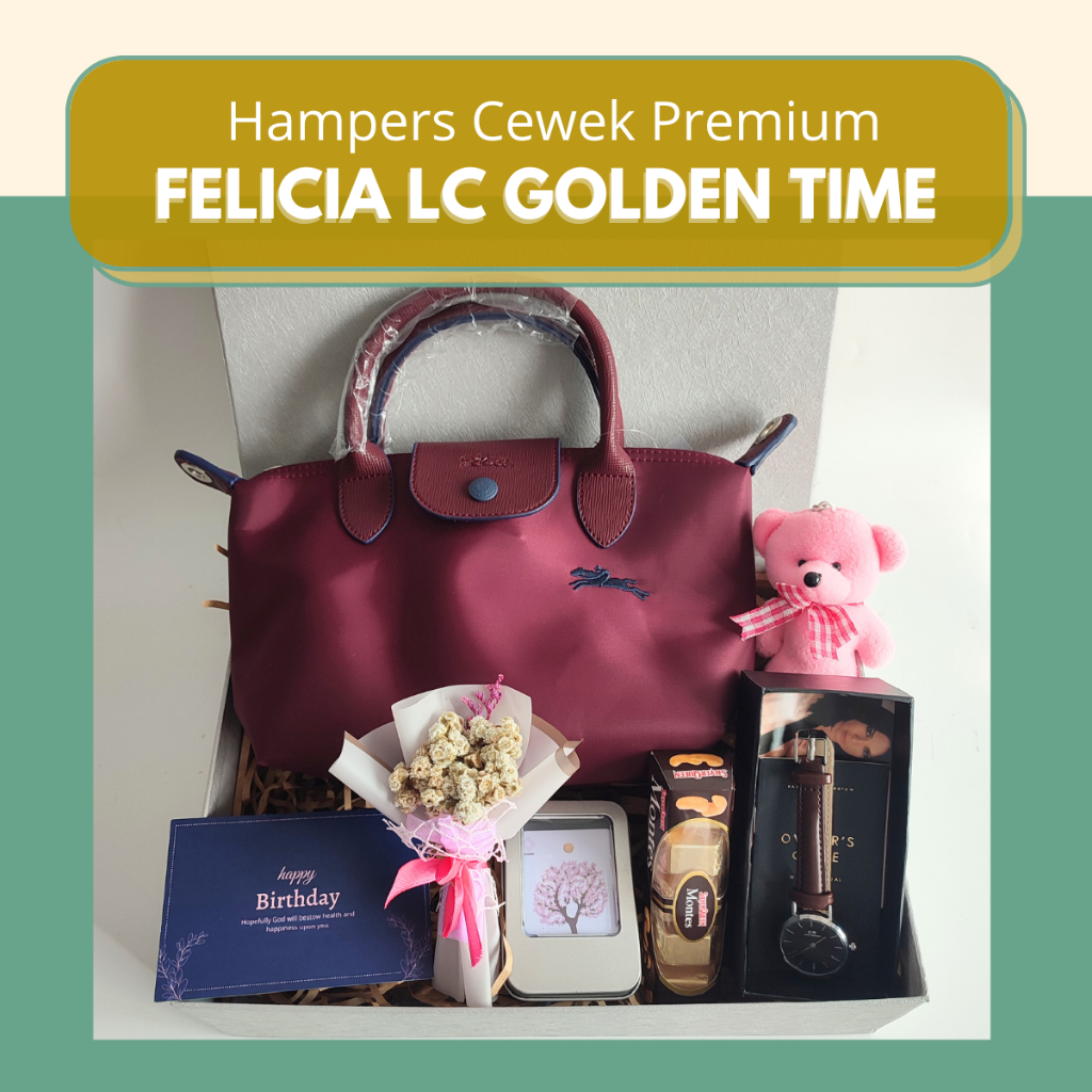 

Hampers Ulang Tahun Cewek Kado Felicia Lesi Gold Gift Box Ultah Wisuda Anniversary Pacar Hapunni