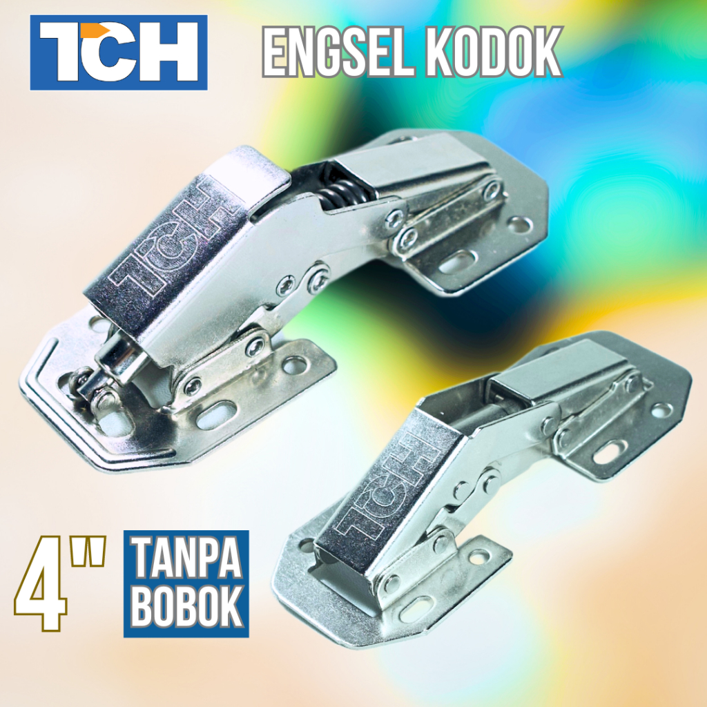 Engsel Kodok TCH Tanpa Bobok 4 " Inci Sendok Lemari Drawer