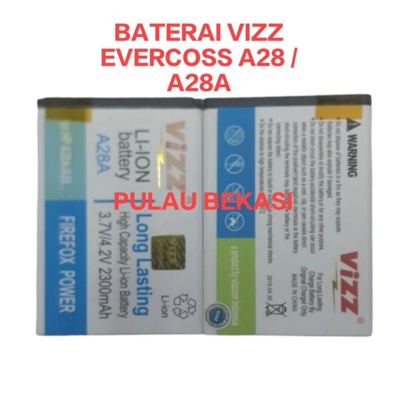 BATTERY BATERAI BATRE BATT VIZZ EVERCOSS A28 / A28A - BATT CROSS A28 / A28A VIZZ DOUBLE POWER