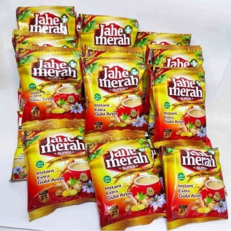 

JAHE Merah Super H64 Exstra Gula Aren Per renceng 12 sachet Asli