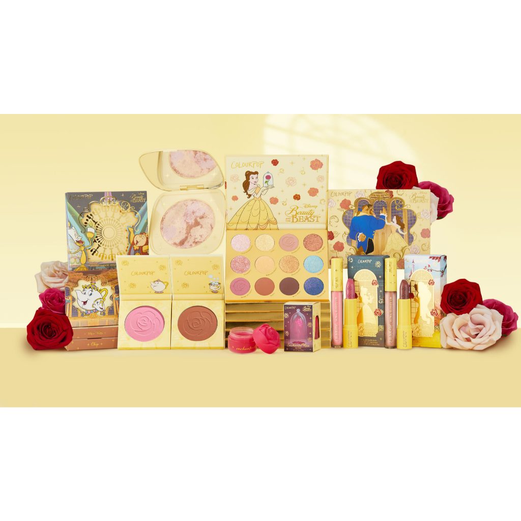 Colourpop Disney Beauty And The Beast Eyeshadow Palette Blush Lipstick Gloss Lip Mask