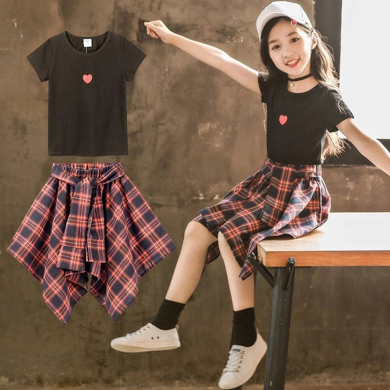 LIKE NEW. Setelan Baju Dan Rok Anak Perempuan Style Korean/ Baju Atasan Dan Rok Anak Kecil Terbaru B