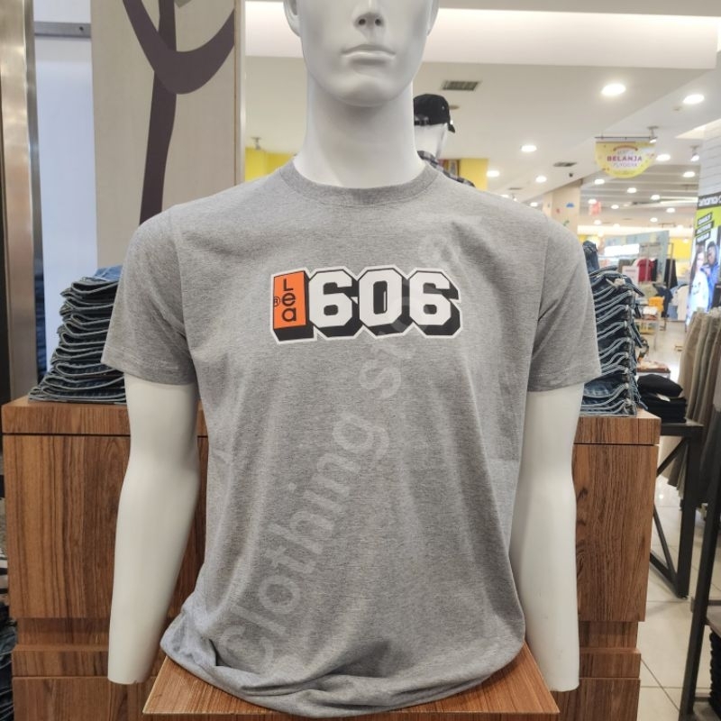 LEA ORIGINAL kaos pria lengan pendek abu 231.02.GJ.81