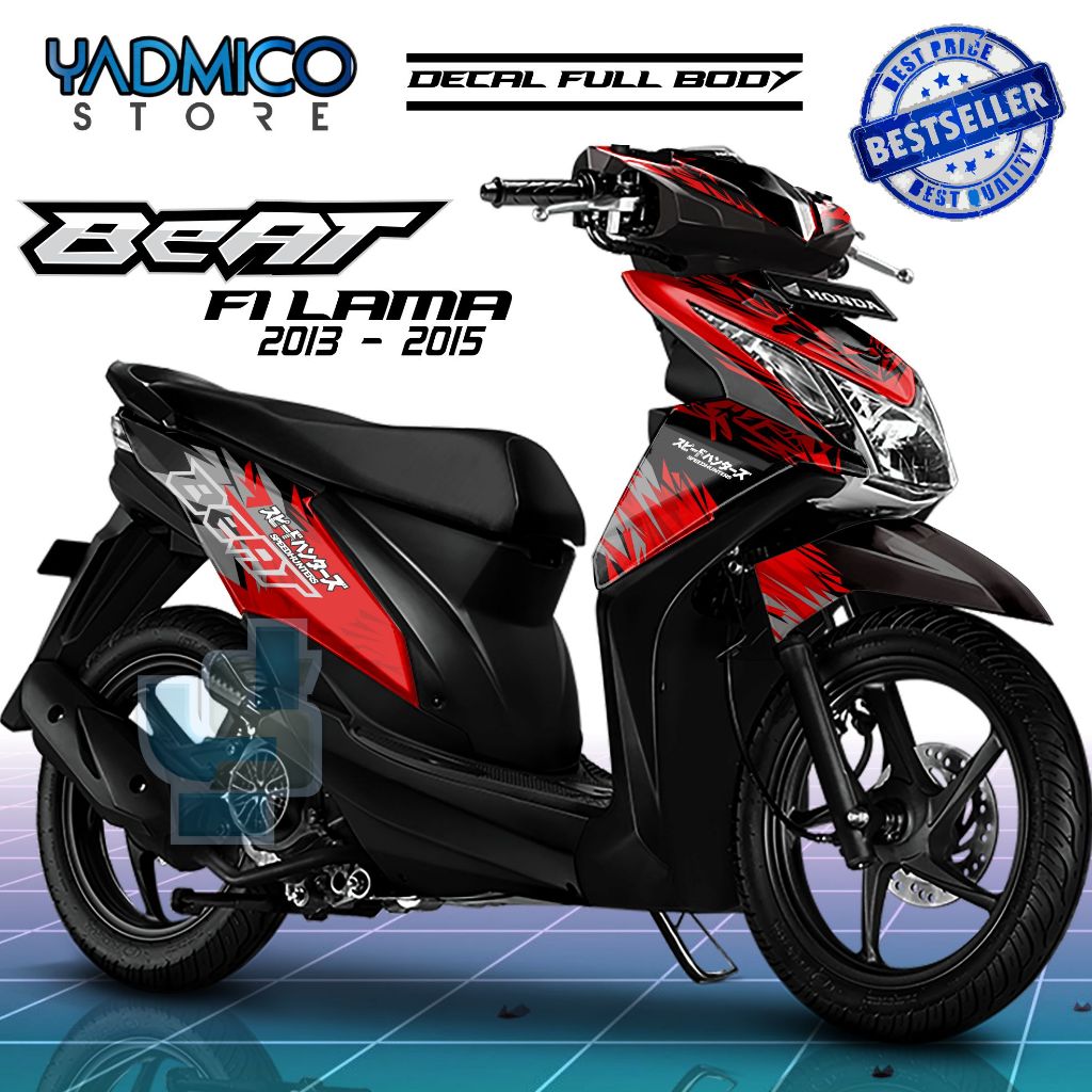 Decal Beat Fi 2013 Full Body - Stiker Motor Beat Fi 2014 Full Body - Decal Hologram Beat Fi 2015 Ful