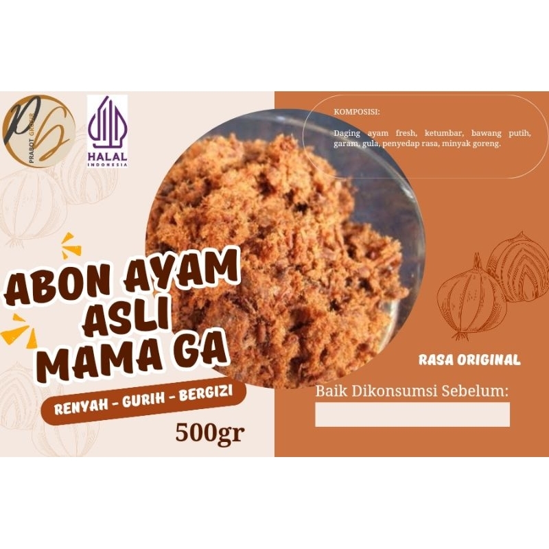 

ABON AYAM ASLI MAMA GA 500gr