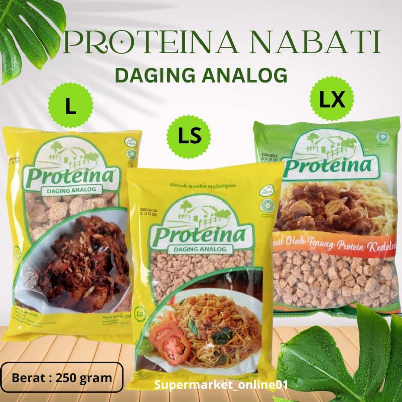 

Proteina Nabati 250 Gram / Daging Analog Nabati Vegan