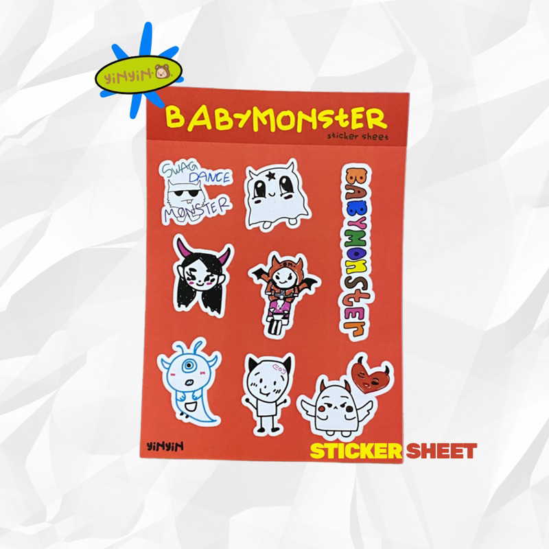

[BACA DESKRIPSI] STICKER SHEET BABYMONSTER