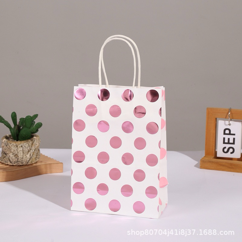

Paper Bag.Tas Kado Motif Polkadot Simple Goodie Bag