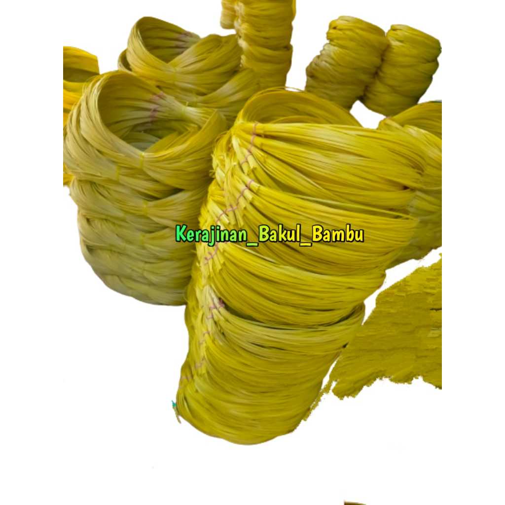 Paket usaha 100 ikat atau 1 karung tali kuning anyaman bambu tali pembuatan bakul atau anyaman bambu