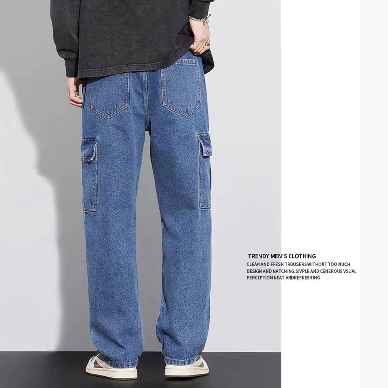 Celana cargo panjang jeans pria premium celana cargo panjang pria jeans kekinian celana cargo panjan