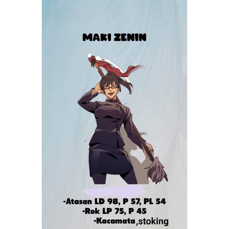 Maki Zenin jujutsu kaisen costume Cosplay
