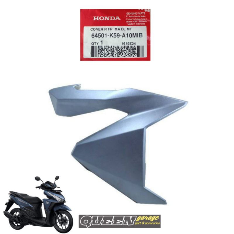 Cover R Front/Cover Body Sayap Bagian Kanan Honda Vario125/150Esp 64501K59A10MIB