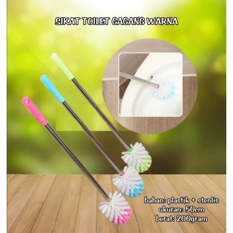 sikat wc gagang stainless