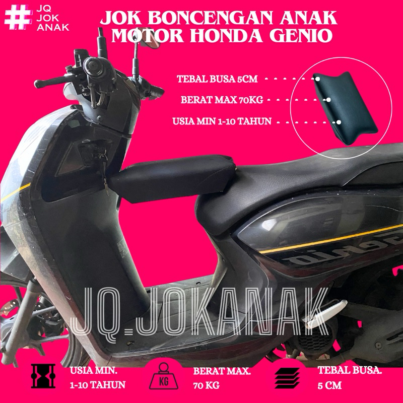 Jok Boncengan Anak Honda Genio Dudukan Anak Motor Honda Genio PREMIUM
