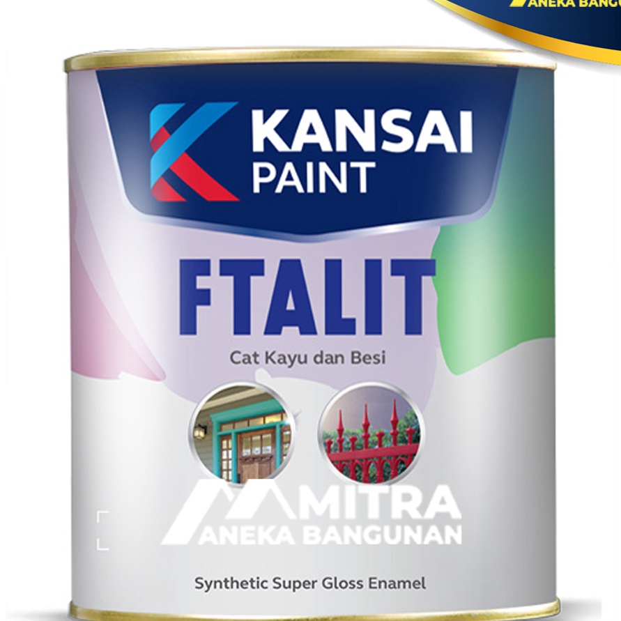 

TERLARIZZZ CAT KAYU DAN BESI KANSAI FTALIT GLOSS 1 LITER SEMI GLOSS DOFF CAT MINYAK