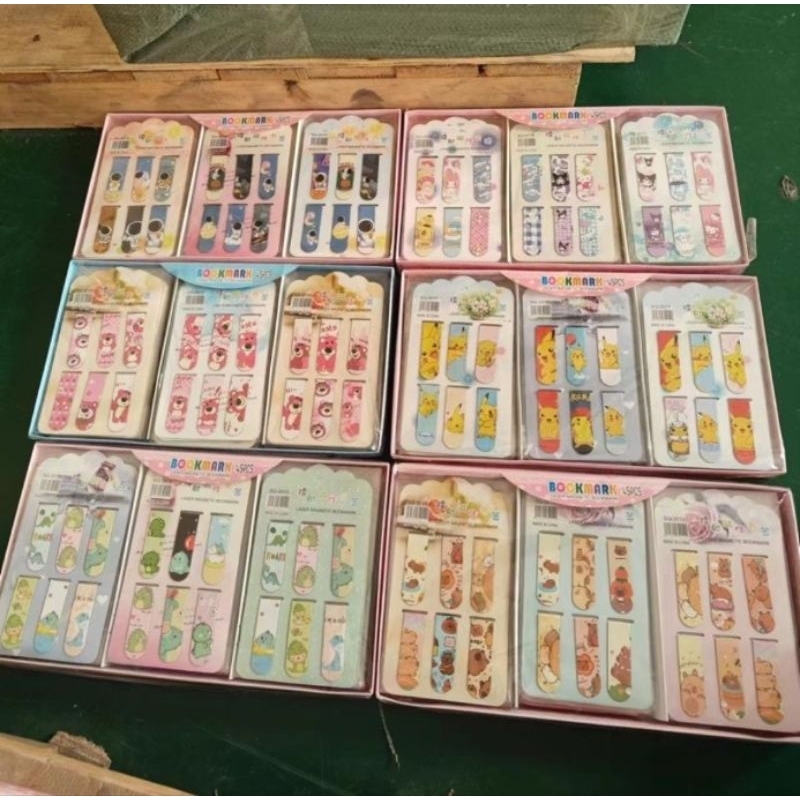

[COD] Pembatas Buku Magnet isi 6 motif Sanrio dan capybara