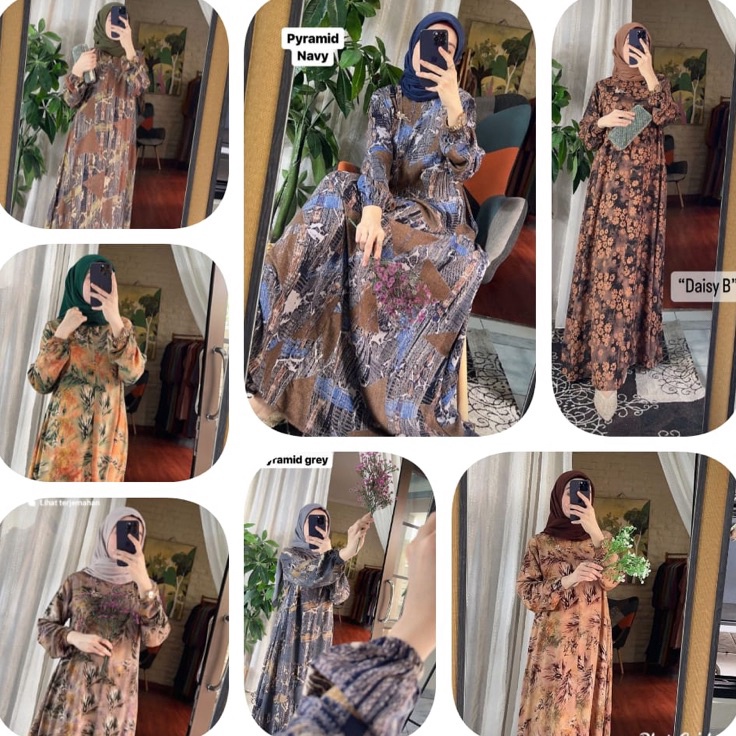 Disc Xtra YUMNA SERIES SHEERIN DAN AMARA DRESS ORI BY JANNAT