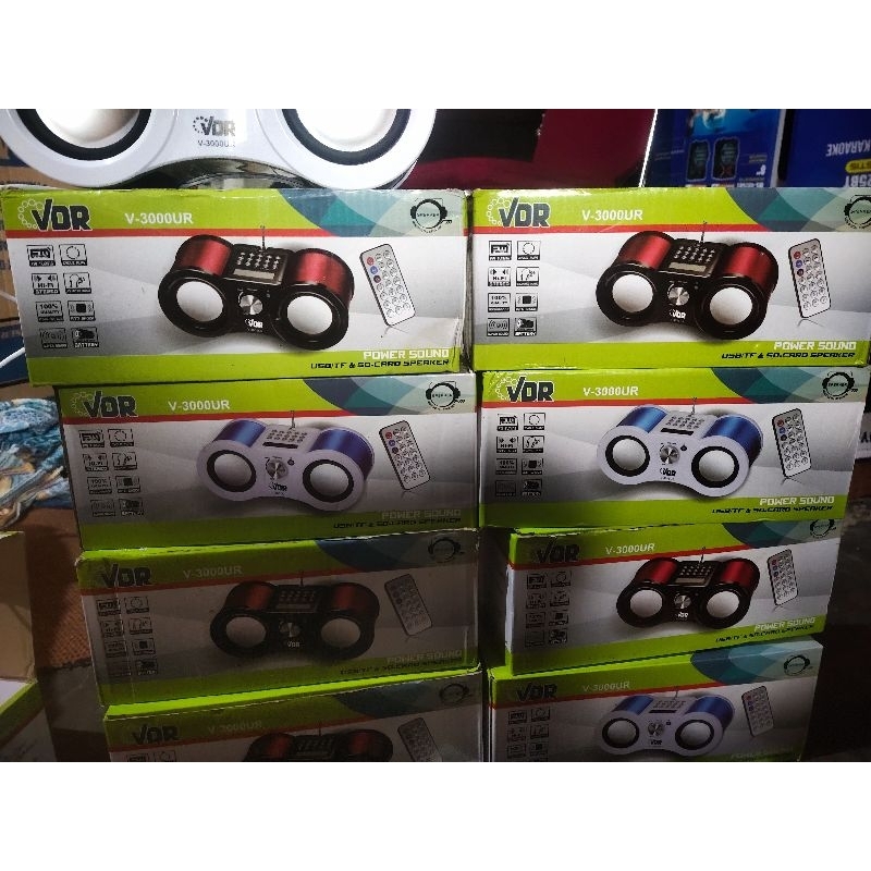 MUSIK BOX VDR V-3000U POWER SOUND USB SD CARD SPEAKER