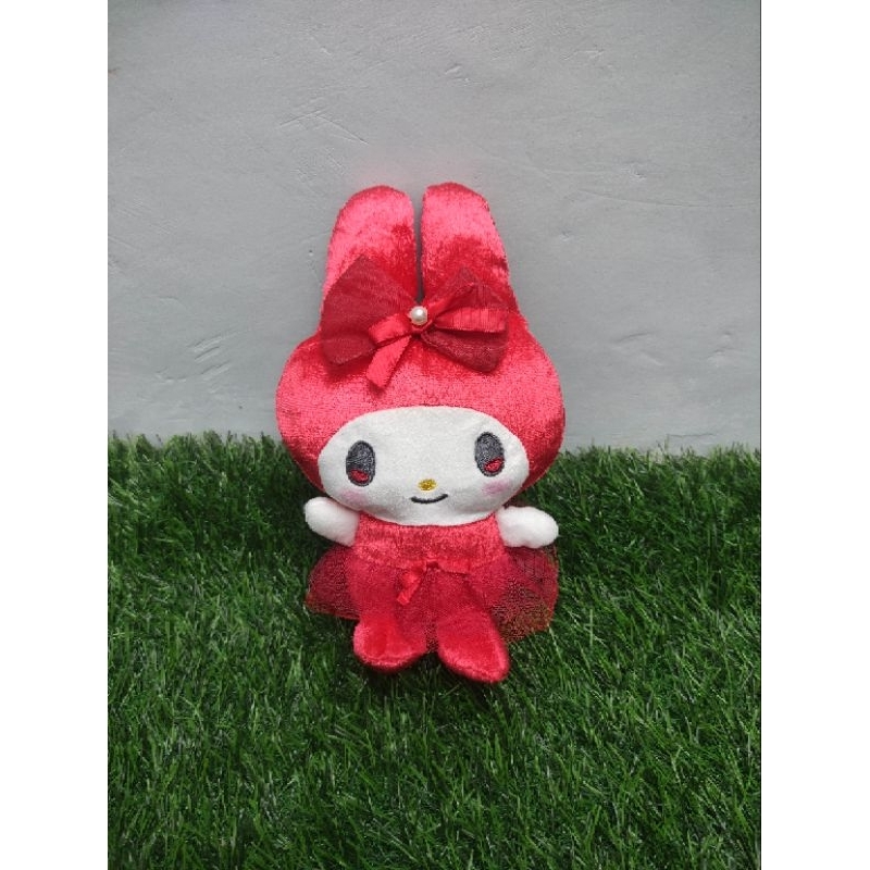 Boneka my melody merah shimmer ori sanrio like new