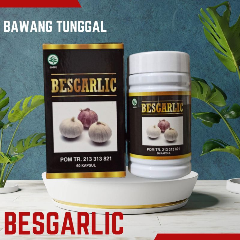 BESARLIC Kapsul Ekstrak Bawang Hitam | Black Garlic Extract KOLESTEROL DIABETS ORIGINAL POM TR RESMI