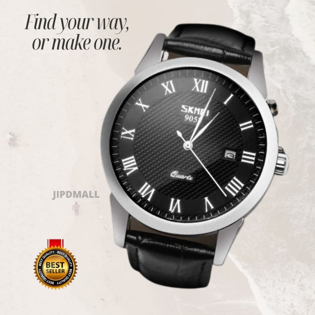 Jipdtime Jam Tangan Analog Pria Executive Bussiness Watch Modern Trend 9058CL